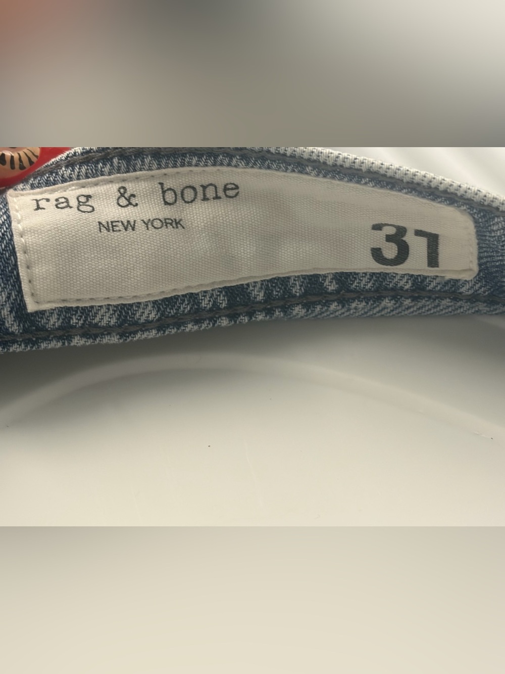 RAG & BONE CRYSTAL RHINESTONE EMBELLISHED WIDE LEG JEANS SIZE 31 - Picture 5 of 5